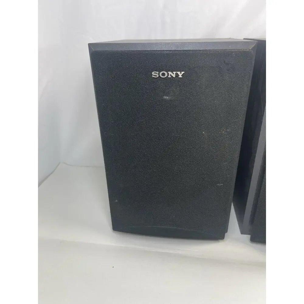 Sony SS-MB105 Bookshelf Speakers Pair 100W Magnetically Shielded 8 Ohm Tested